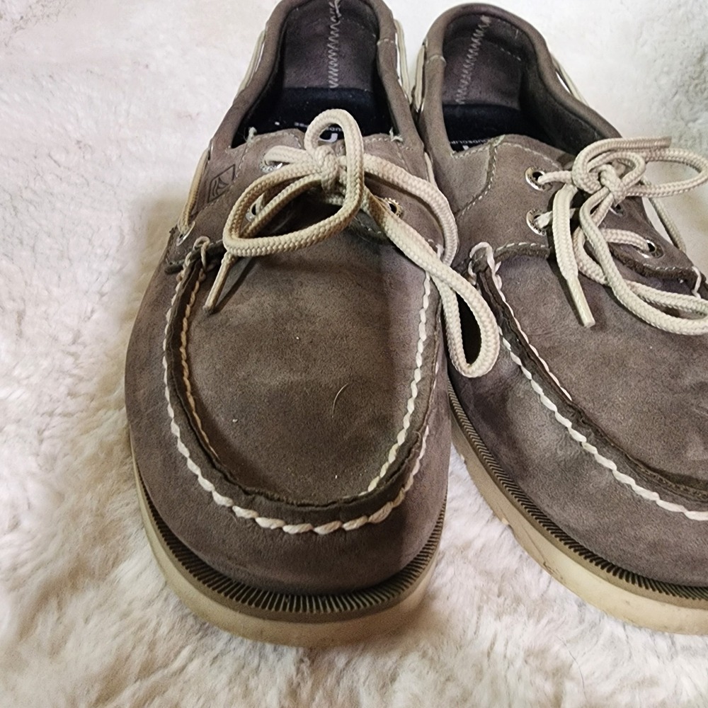 Sperry Top-Sider Boat Shoes Leather Loafers‎ Casual Gray Mens Size 9M